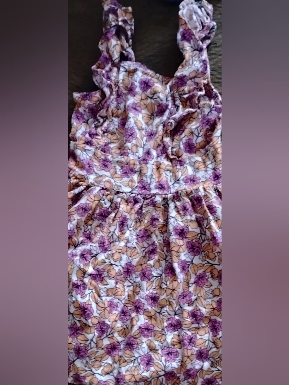 Toddler Girls' Floral Sundress - Purple & Peach